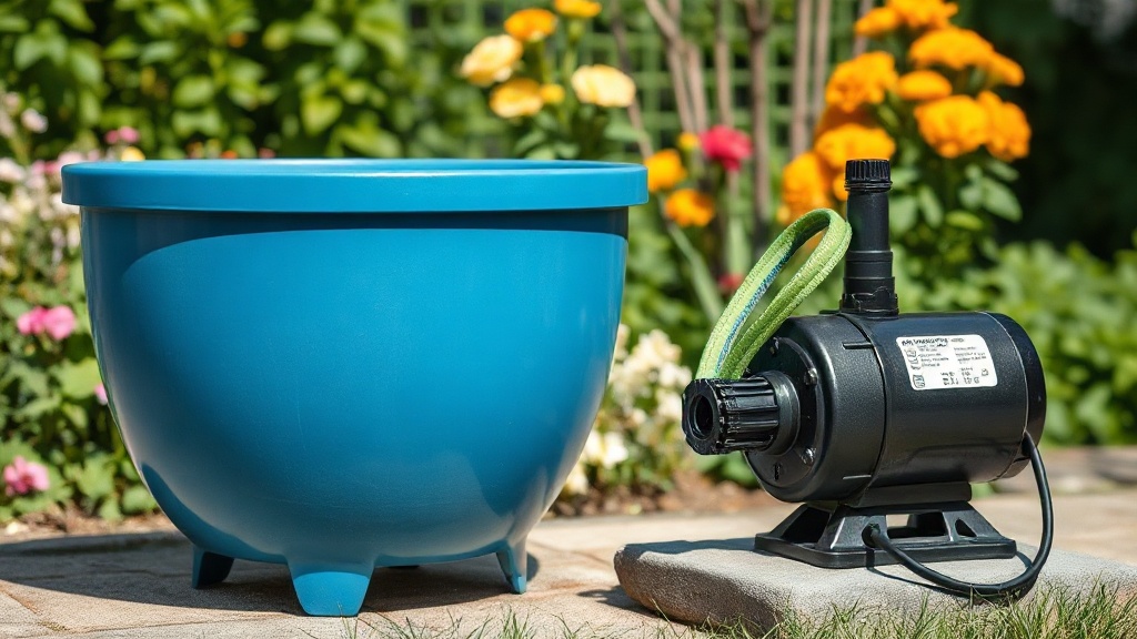 Gartenpirat Regentonne: Wasserdruck mit einer Pumpe erhöhen