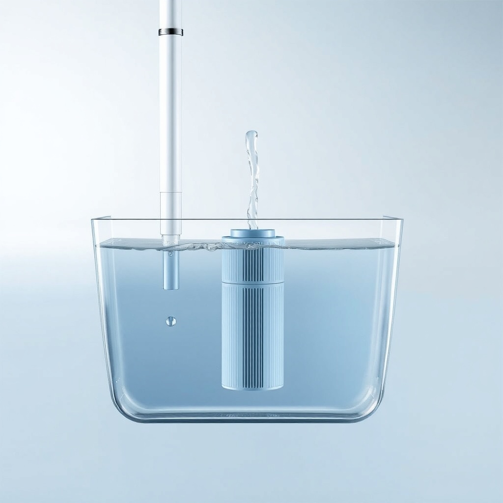A photorealistic cross-section illustration of a Graf Carat system showing the downpipe en