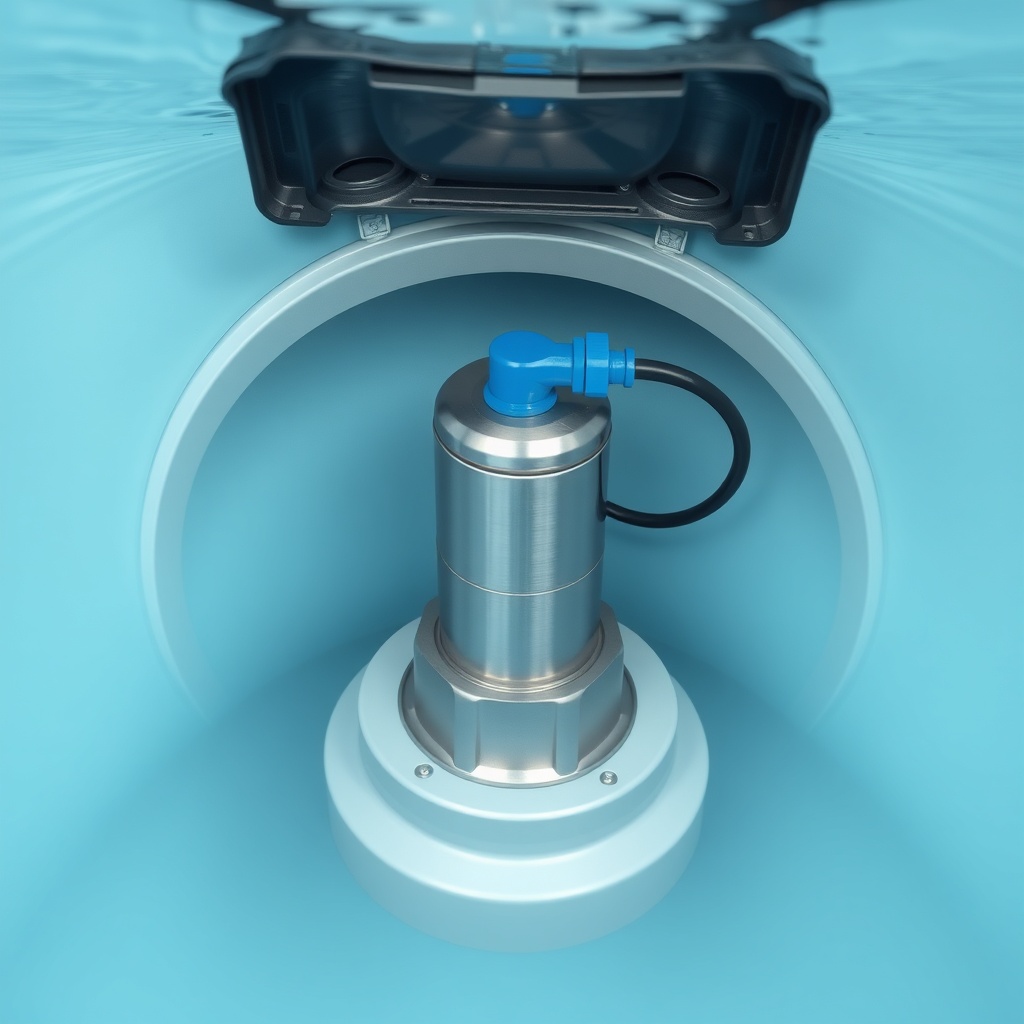 Photorealistic photo of a Graf Carat cistern with the top lid removed